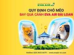 Quy định chó mèo bay quá cảnh EVA Air tại Đài Loan mới nhất